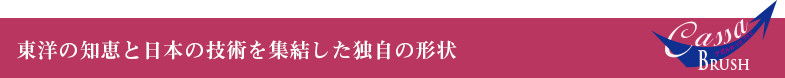 東洋の知恵と日本の技術を集結した独自の形状